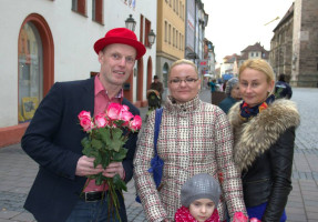 ... und bedankten sich dabei mit einem bezaubernden Lächeln